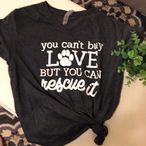5/$20 ! Rescue dog shirt